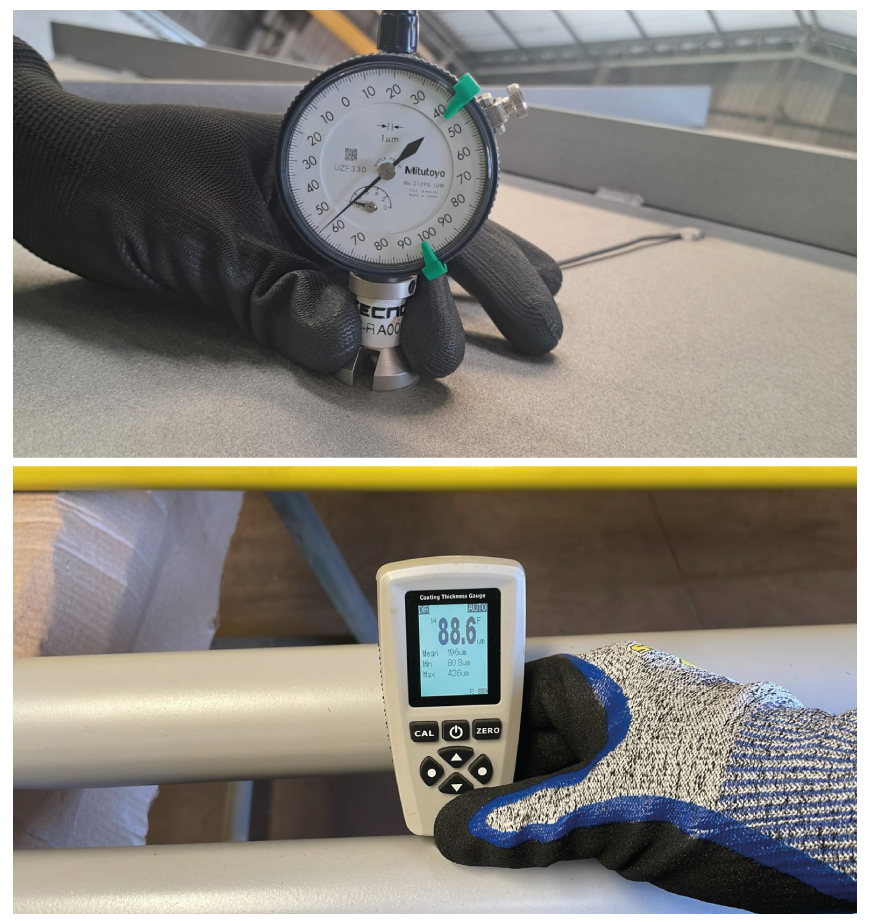 Inspeção de Pintura - Medidor de espessura