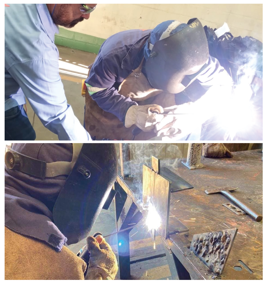 Inspeção de Soldagem - Técnico supervisionando soldador