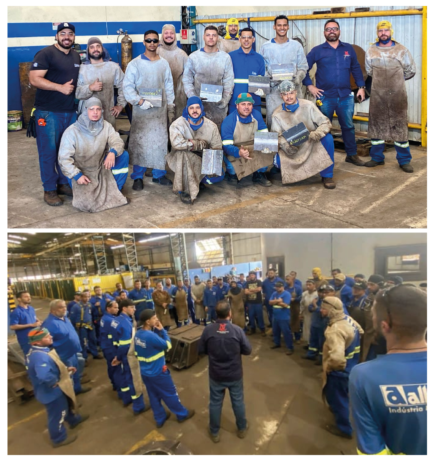 Treinamento e Qualificação - Instrutor com grupo de profissionais